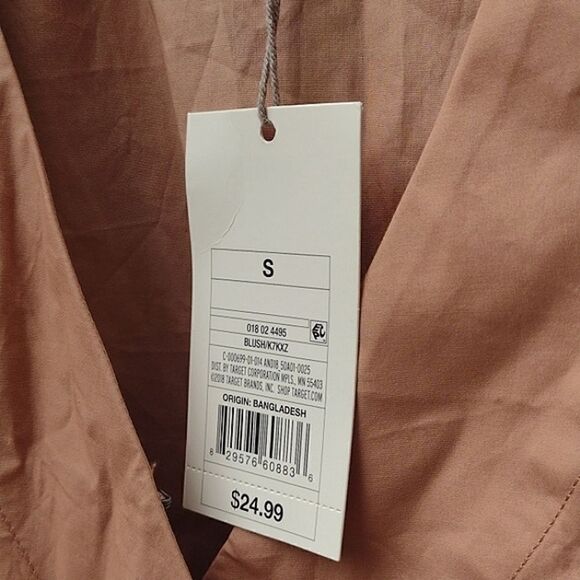 NWT a new day peplum faux wrap top - Picture 4 of 5